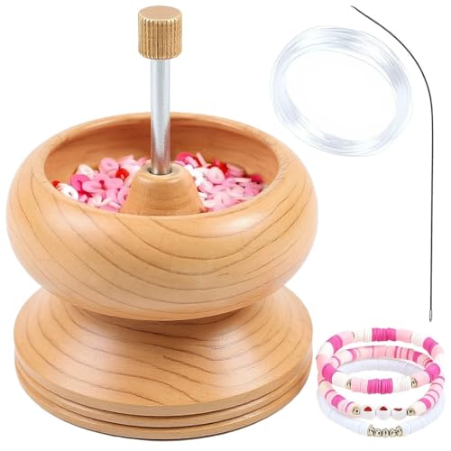 SHOP LC DELIVERING JOY Seed Bead Spinner for Jewelry Making Kit - Clay Bead Spinner with Big Eye...