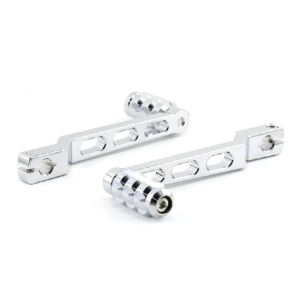 Fuyrhp Silver Gear Shifter Lever Motorcycle Heel Toe Shift Levers Shifter Pegs For Touring For Road King Street Glide For Electra For Softail For Fatboy Fl Flt Flht
