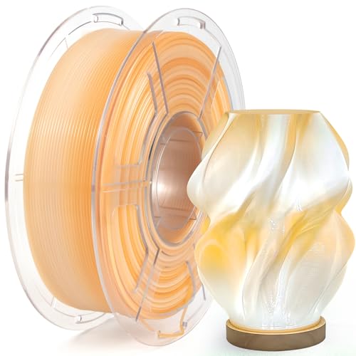 IEMAI PETG Filament 1.75mm 1Kg, Gradient Orange White Translucent PETG 3D Printer Filament, High Speed Printing, Compatible with Bambu Lab, AMS, AMSLite, Dimensional Accuracy +/- 0.02 mm