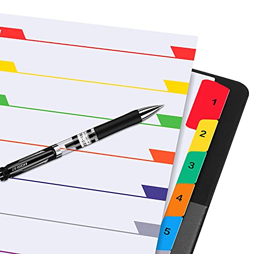 Image of AmazonBasics Numeric Paper Binder Dividers, 10 Tab, 6 /Pack