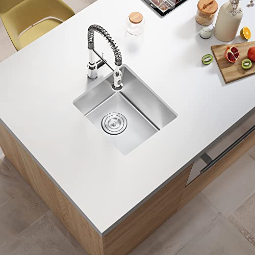 ATTOP 13 Inch Undermount Bar Sink,13''x15'' Nano Coating Stainless Steel Kitchen Sink Undermount Single Bowl Small Kitchen Basin