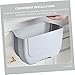 FONDOTIN Car Hanging Storage Box Plastic Organizer for Car Home Trash Can for Organizing Items White Color for All Vehicles