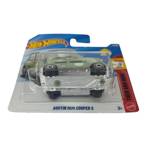 Hot Wheels Austin Mini Cooper S [Green] Then & Now 1/10, 71/250, New for 2026! 1:64 Scale Diecast Toy Vehicle