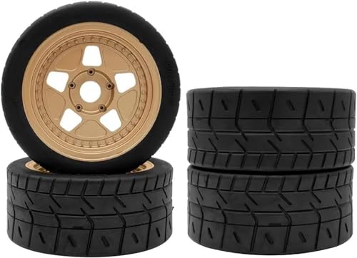 Compatible with ARRMA for Felony for Infraction for Street for BASH 1/7 RC Wheels and Tires 17mm Hex Muscle Car Tires and Rims RC Tires RC Wheel Tires