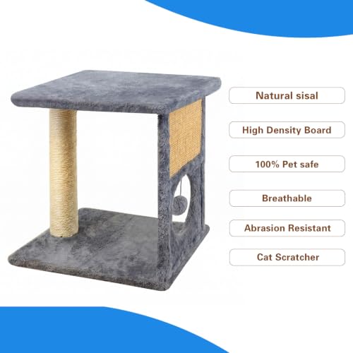 Rascador torre para gatos pequeños interior miniatura 4