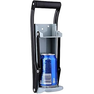 Stanz (TM) 12oz 16oz Wall Mounted Aluminum Can Crusher Beer Soda Cans Smasher Eco-Friendly Recycling Tool with Mounting Screws for Home