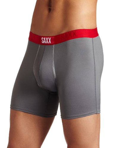 Saxx Men's Pro Elite Boxer, Rock, Medium