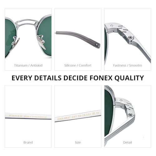 Titanium Sunglasses Men Brand Designer Square Ultralight Sun Glasses 88274