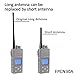 Samcom Two Way Radio Short Antenna with SMA-Female, 3.4 inch Elastic and Non-deformable Antenna for Walkie Talkies UHF 400-480MHz, for Samcom FPCN30A/ FPCN10A and Most Walkie Talkies (1pcs)