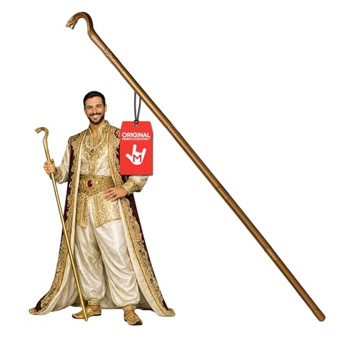 Nicky Bigs Novelties Cobra Snake Staff, Gold 49in Pharaoh Costume