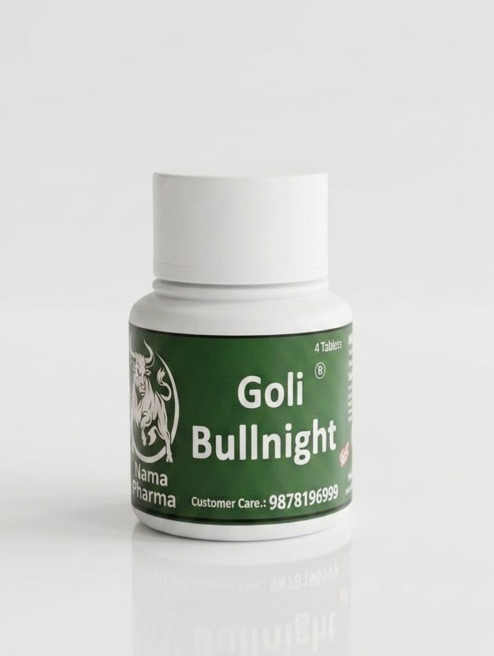 [BRSRYYAQCANRAEI2] Goli Bullnight Ayurvedic Tablets for Men | Stamina, Strength & Performance Booster | Shilajit, Zafran, Konch Beej, Ashwagandha Blend