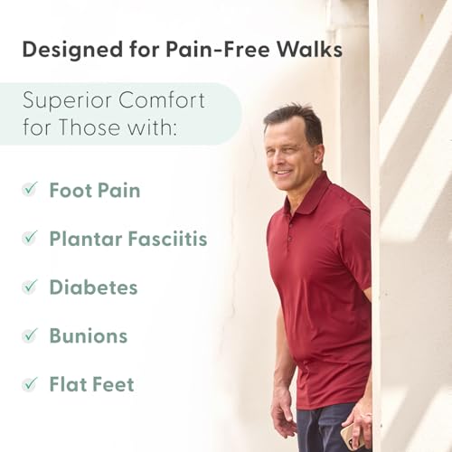 Orthofeet Men's Orthopedic Black Leather Pierre Hands-Free Casual Shoe4