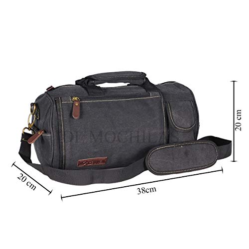 Bolsa De Academia Transversal Em Lona Pequena Original (APreto)