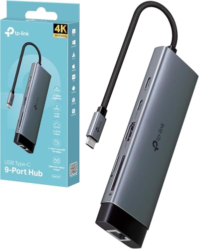 TP Link UH9120C   9 Port USB 3.0 Hub with Fast Charging, Data Transfer to 5Gbps, Power Adapter Included, Plug & Play, Compatible with Windows, macOS and Linux, Compact Design