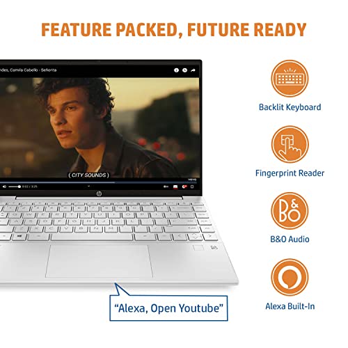 Image of HP Pavilion Aero AMD Ryzen 5 13.3 inches WUXGA Laptop (16GB RAM /512GB SSD, Ultra-Thin, 970 gm, 400 Nits Anti-Glare 100% RGB Display /B&O Audio /Alexa /FPR /Backlit KB /Windows 11 Home /13-be0206AU, 0.97Kg)