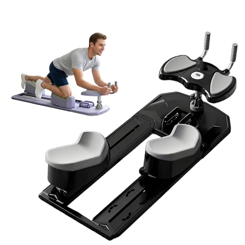 JIYINGHUI Spine Twist & Stretch Trainer, 70 cm Kriechbereich, 3-Stufige Verstellung, Handyhalterung, LED-Zähler, 230 Kg Belastbarkeit, Abnehmbar, Für Bauchmuskeltraining Black