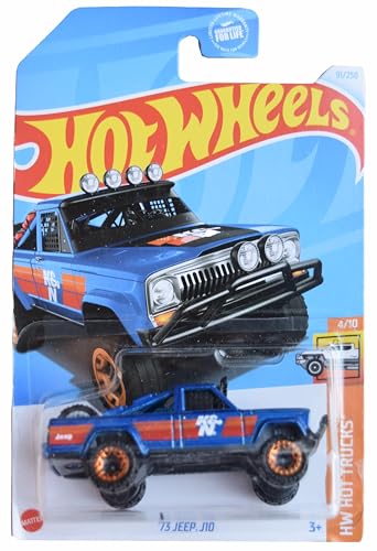 Hot Wheels Jeep J10 1973 Azul Escala 1:64 miniatura 1