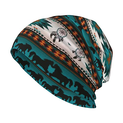 Gorro de punto suave unisex para adultos, cálido y resistente, para el frío, Caballo, Talla única