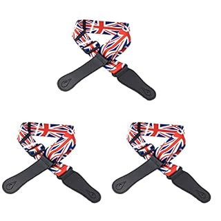 Milisten 2 Pièces Basse Drapeau Réglable Vintage Mâle Unique Royaume- Guitare Fronde Électrique Femelle Britannique… - Les Beatles, Paul McCartney, John Lennon, RIngo Starr, George Harrison
