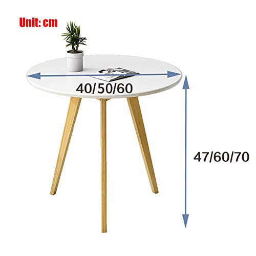 Table de canapé ronde en bois massif pour résoudre le manque de place dans votre salon - 4