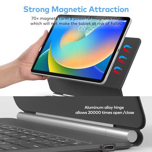 Runelk Keyboard Case For Ipad 10Th Generation 2022 – Magic-Style Magnetic Keyboard Case With Multi-Touch Trackpad Compatible With Ipad 10.9 Inch 10Th Gen thumb #3