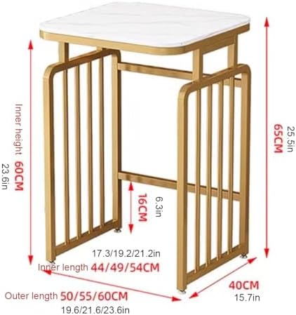 Robot Vacuum Stand Cabinet,Sweeping Robot Storage Rack,Metal Accent End Table with Wheels,Entryway Hallway Double Robot Vacuum Cleaner Shelf for Bedroom Dorm Room