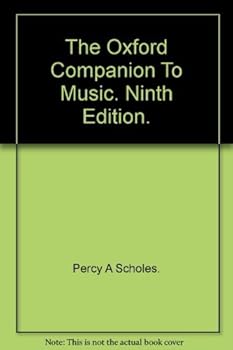 Hardcover The Oxford Companion To Music. Ninth Edition. Book