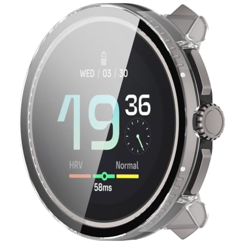 Comtax For �X���g ���[�X�G�X (SUUNTO RACE) �P�[�X �ی�P�[�X �K���X�t�C������̌^�P�[�X SUUNTO RACE �J�o�[ �ی�t�B���� PC�f��+�����K���X �����ȒP �ϏՌ� �����ߗ� ���h�~ (�N���A)