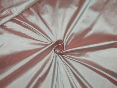 Tissu en soie Dupioni rouge bleu taffetas de soie au mètre pour créateur