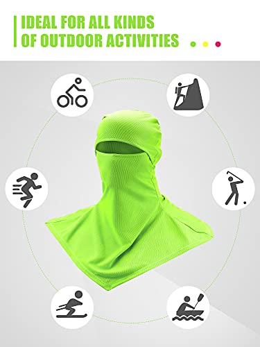 Image of SATINIOR 3 Piece Balaclava Face Cover Sun Protection Neck Cover Summer Balaclava for Men Women Outdoor Sports UV Protector