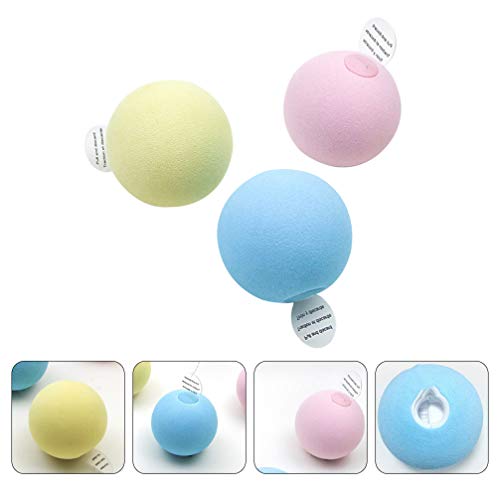 Balacoo 3 peças de brinquedo de espuma vinílica acetinada para gatos e gatos para ambientes internos