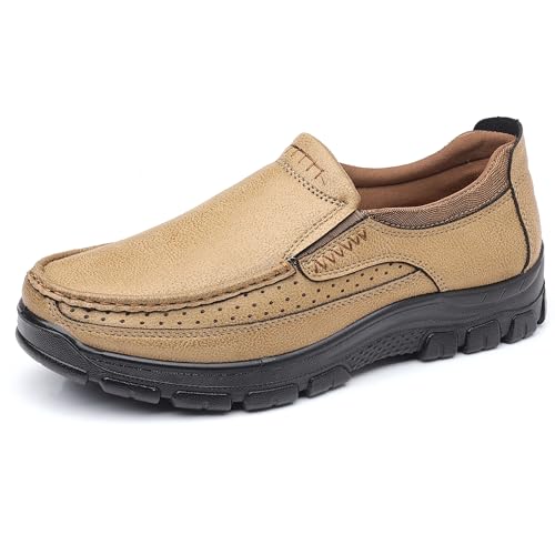 Image of COSIDRAM Men's Slip-On Loafers Lightweight Walking Shoes Daily Casual Wear | Convenient slip-on design, timeless casual shape, suitable for daily outings and light outdoor activities