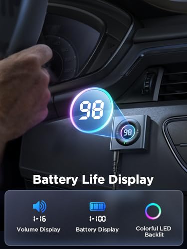 Joyroom JR-CB2 PRO BLUETOOTH CAR ADAPTER 5.4 Aux Bluetooth Car Adapter [2024 Dual Mics Noise Cancelling] Bluetooth Aux Adapter thumb #5