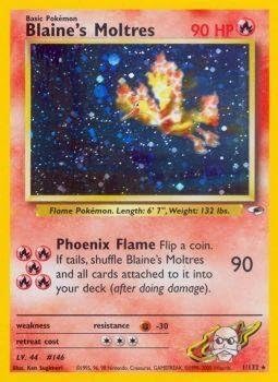Pokemon - Blaine39s Moltres (1132) - Héroes del gimnasio - Holo