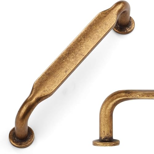 Amerdeco 10 Pieza Tiradores Cocina 96mm Tiradores Armarios Bronce Tirador Puerta Tiradores Cajones De Aleación De Zinc Muebles Tirador Uk0071