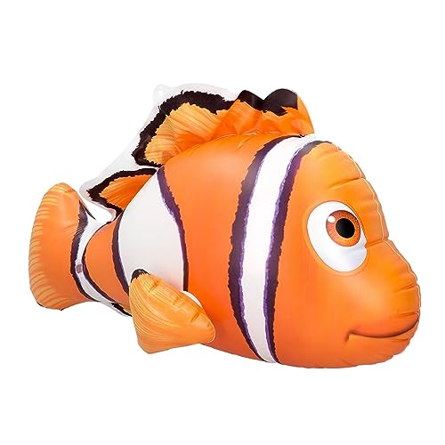 Boland 52176 - Aufblasbarer tropischer Fisch, 53 cm, Clownfisch, Wasserspielzeug, Dekoration, Party Deko für Pool, Sommerfest und Mottoparty
