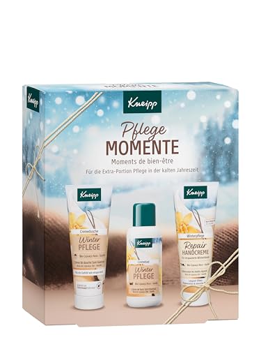 Kneipp Pflegemomente Geschenkpackung - Verschenke Wohlfühlmomente mit Winterpflege Bestsellern: Cremedusche, Cremebad und Repair Handcreme ohne Mikroplastik - Kleine Aufmerksamkeit in der Winterzeit