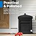 Step2 Express Parcel Delivery Box, Large Outdoor Package Bin with Lid, Weather-Resistant, Black