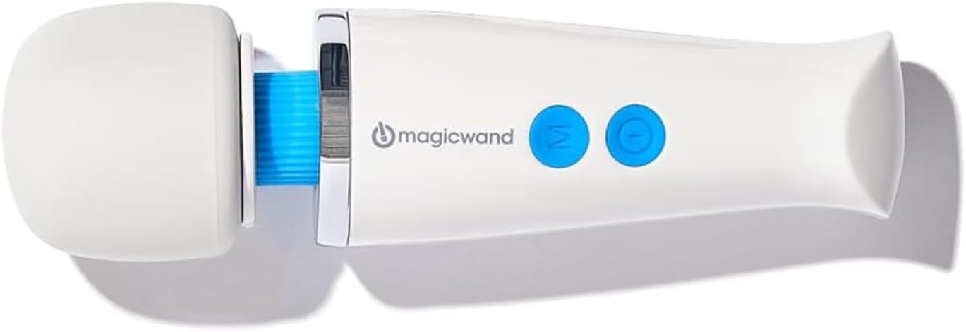 Magic Wand Micro Vibrator | Wand Massager Vibrating G-spot Clit Stimulation Cordless Soft Silicone Powerful Motor Deep, Rumbling Muscle Relaxing Vibrations Date Night Couples 4 Modes 4.5" L
