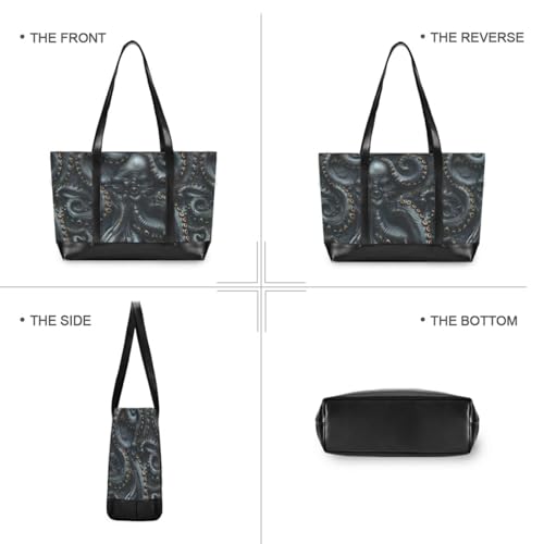 Texture animal sea Graphite Dark Metal Gold Sturdy diaper bag tote with zipper for Travel Gym Vacation with diaper bolso de trabajo para mujer3