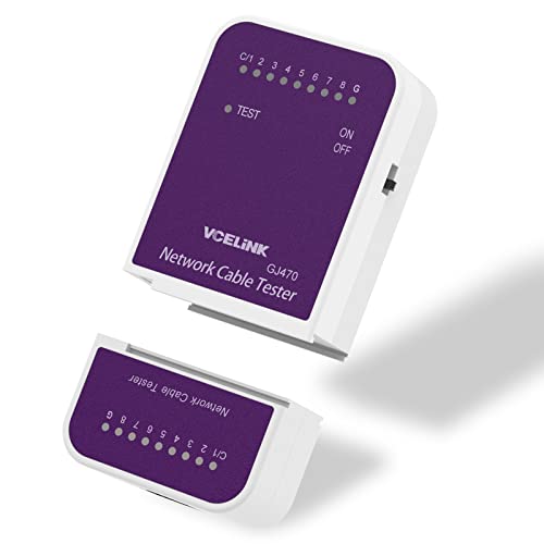 TESTER RETE LAN: può essere utilizzato per il test di connessione dei connettori RJ45 e per verificare se il cavo di rete è a circuito aperto, cortocircuito e incrociato. Può rilevare se la velocità della rete è influenzata dai fili interni del cavo di rete