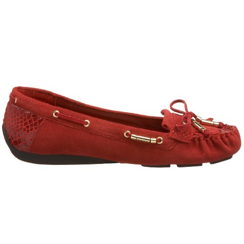 Image of Moda Spana Women's Jane Moccasin,Red Cow Suede,12 M US