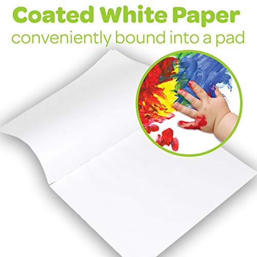 Crayola Giant Fingerpaint Paper, 25 Pages, 16" X 12" (99-3405) , White #TOP5