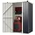 Goplus 3.8 x 2.8 FT Storage Shed Outdoor, All-Weather Steel Utility Storage House w/Lockable Door, Snap-on Arrow Leaning Organizer, Bike Tool Garden Sheds for Yard Lawn Patio