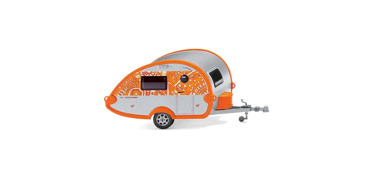 Wiking 0092 37 H0 Trailer Model Caravan (T@B) Mexican Sunset, multicoloured, 1:87