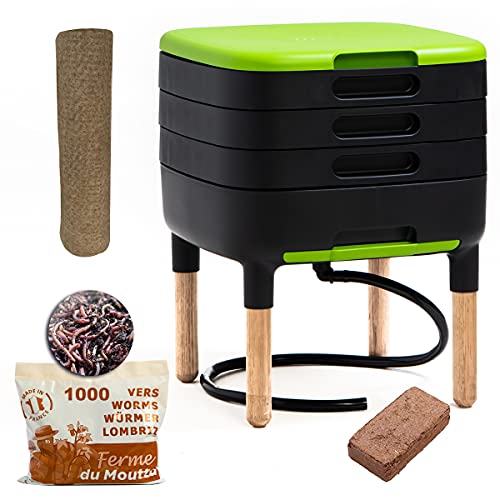 WormBox Vermicompostiera TinyWorm 3 vassoi