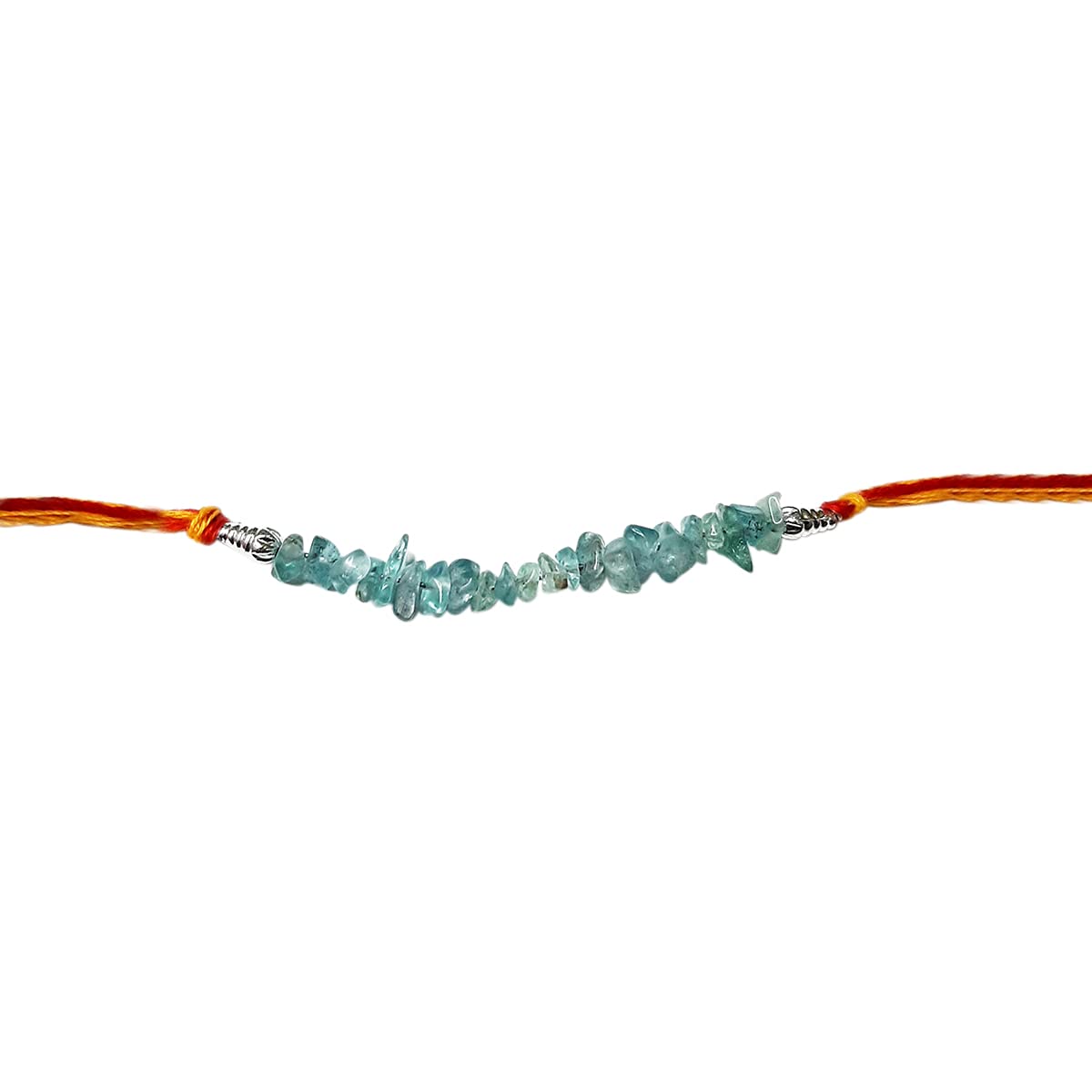 9Dzine Chips Stone Rakhi for Brother/Bhai/Bhaiya Reiki Healing Crystal Rakhi for Men and Women