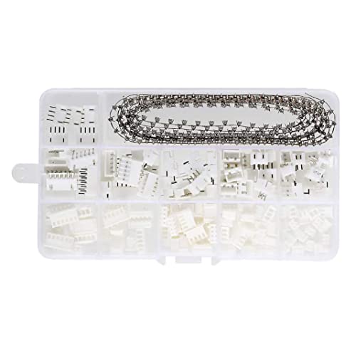 Binnan 460 Stück JST Stecker Kit Buchse Pin Connector 2,54mm Weiblich Pin Header mit 2/3/4/5/6 Pin Männlich und Weiblich Stecker Cover