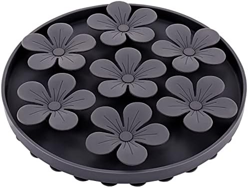 Doweiss Slow Feeder,Cat Help Slow Down Eating Speed Cut Flower Silicone Rubber Cute Slow Feeder for Puppy/Cat/Dog