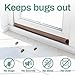 Home Intuition 36 inch Twin Door Draft Stopper for Bottom of Doors Weather Stripping, Brown